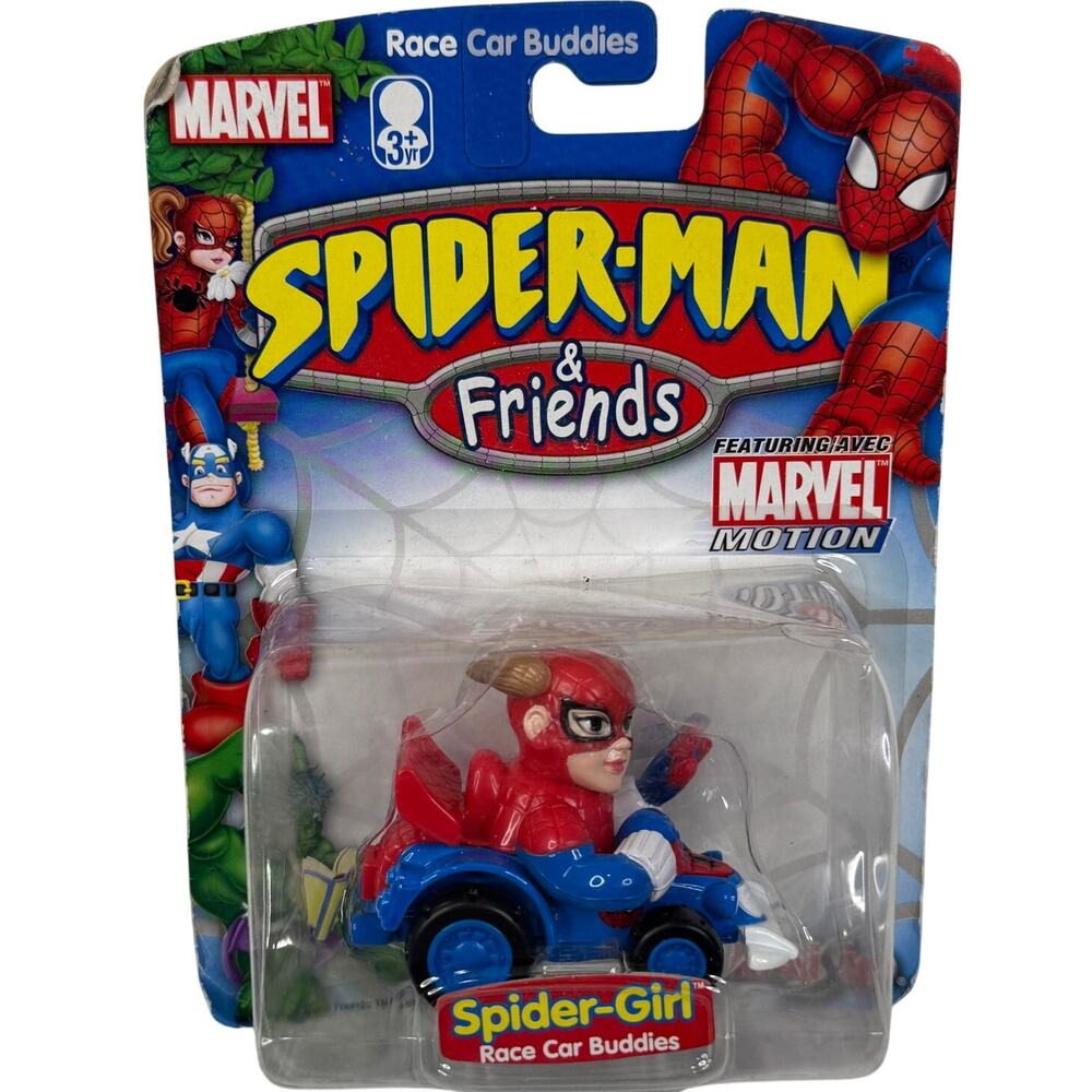 5 for $25| Marvel Spider-Man & Friends Spider Girl Race Car Buddies‎ Die Cast
